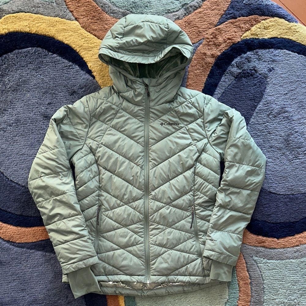Columbia Women’s Heavenly Hooded Jacket Medium Sage Green